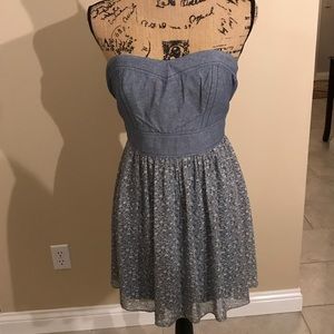 Denim, Strapless Dress